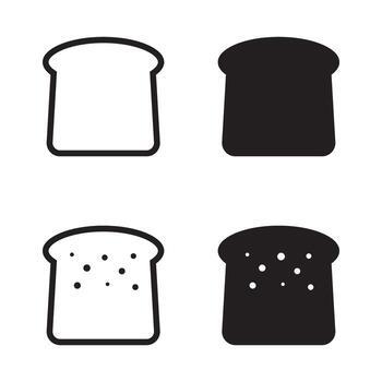un pan rebanada icono. un pan icono. vector