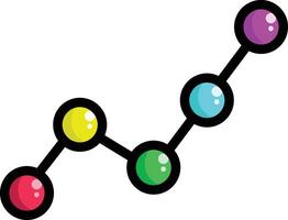 Made in uk a colorful line graph with a star shines brightly icon. vector