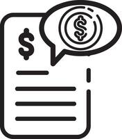 Made in uk a receipt featuring a dollar sign and gold coin icon outline style. vector