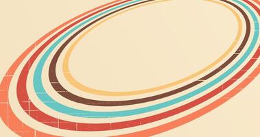 abstract retro background with color circle vector