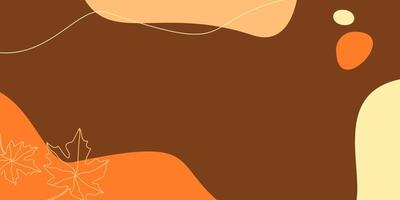 autumn background with copy space area, abstract design with maple leaf pattern. perfect for your design project vector