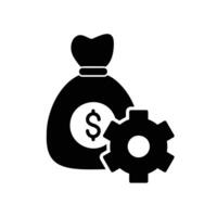 Financial asset management icon for wealth vector