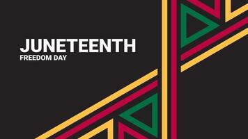 Poster for Celebrating the Juneteenth Freedom Day vector