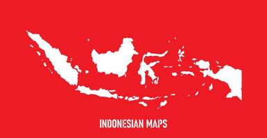 Striking outline of the Indonesian archipelago against a vibrant red background perfect for celebrating national holidays and showcasing patriotism. minimalist design represents unity and freedom vector