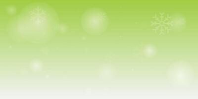 Winter background, snowflakes on a beautiful background, Christmas background for cards, snowfall. Snowy nature landscape, winter with gradient green background vector