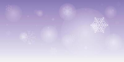 Winter background, snowflakes on a beautiful background, Christmas background for cards, snowfall with gradient purple vector