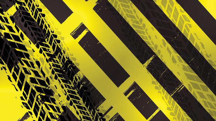 Industrial Hazard Tire Track Background
