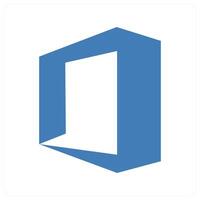 Office icon concept in blue color vector