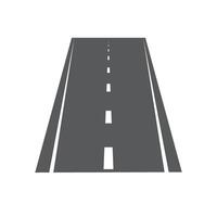 Road icon isolated of flat style. vector