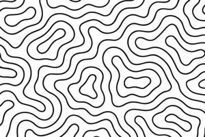 black and white abstract outline contour background vector