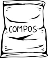 Bag of Compost vector