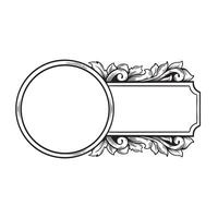 decorative frame victorian style icon illustration designicon illustration design vector
