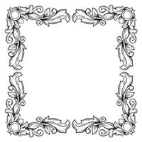 Illustration frame design with vignetted corners on white vector