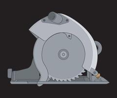 Illustration of Circular Saw Power Tool vector