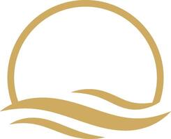 Water Wave symbol and icon vector