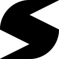 Shape to complement a minimalist logo vector