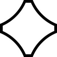 Minimalist flat style four sided shape vector