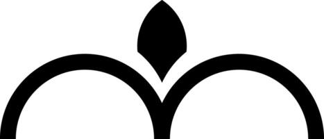 Decorative element for flat logo vector