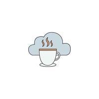 Coffee Break Cloud Connection vector