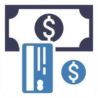 Payment Method icon concept in blue color vector