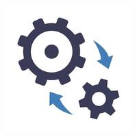 Operations icon concept in blue color vector