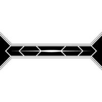Geometric Abstract Black And White Arrow, Modern Tech Background vector