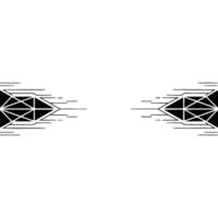 Geometric Arrow Abstract On White, Minimalist vector