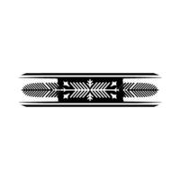 Geometric Ornament Black And White Winter On Light Background vector