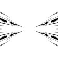 Abstract Tech Lines Futuristic Black And White vector