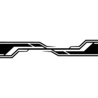 Tech Stripe Minimalist Black White Element vector