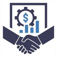 PIPR icon concept in blue color vector