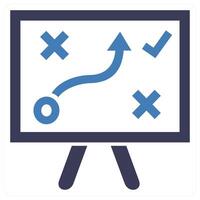 Problem Solution icon concept in blue color vector