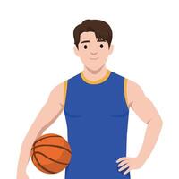 Basketball Player Ready for the Game. vector