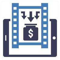 Project concept in blue color vector