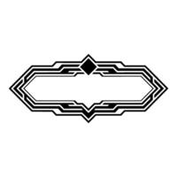 Decoinspired Geometric Frame Blank Label Element vector