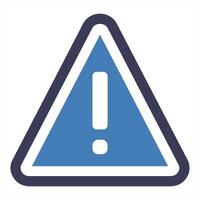 Risk icon concept in blue color vector