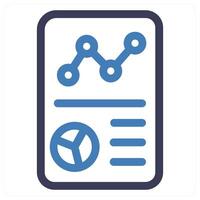 Security Report icon in blue color vector