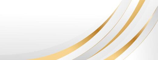 Abstract white-gray luxury curve background vector