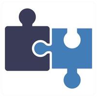 Solution concept in blue color vector