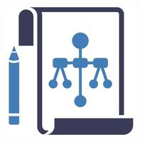 Structure icon concept in blue color vector