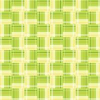 Green Gingham Checkered Pattern. Textile design of textured plaid. Checkered fabric pattern swatch for print, tartan, gift wrap, textiles, checkered background for tablecloth. Stripes crossed vector