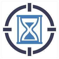 Time Limit icon concept in blue color vector