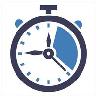 Time Frame icon concept in blue color vector