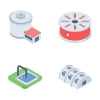 Check out our premium pack of industrial icon in isometric style vector
