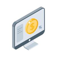 Take a glance at this isometric icon of ppc advertisement vector