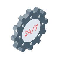 Take a look at this isometric style technical support icon vector