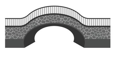 old stone bridge vector