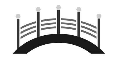 black bridge icon vector