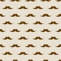 Seamless pattern with mustaches. Male fashion hipster background vector