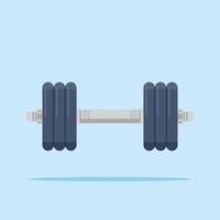 illustration of barbell or dumbbell weights with plates of the same size. design for gym, bodybuilding or sports vector